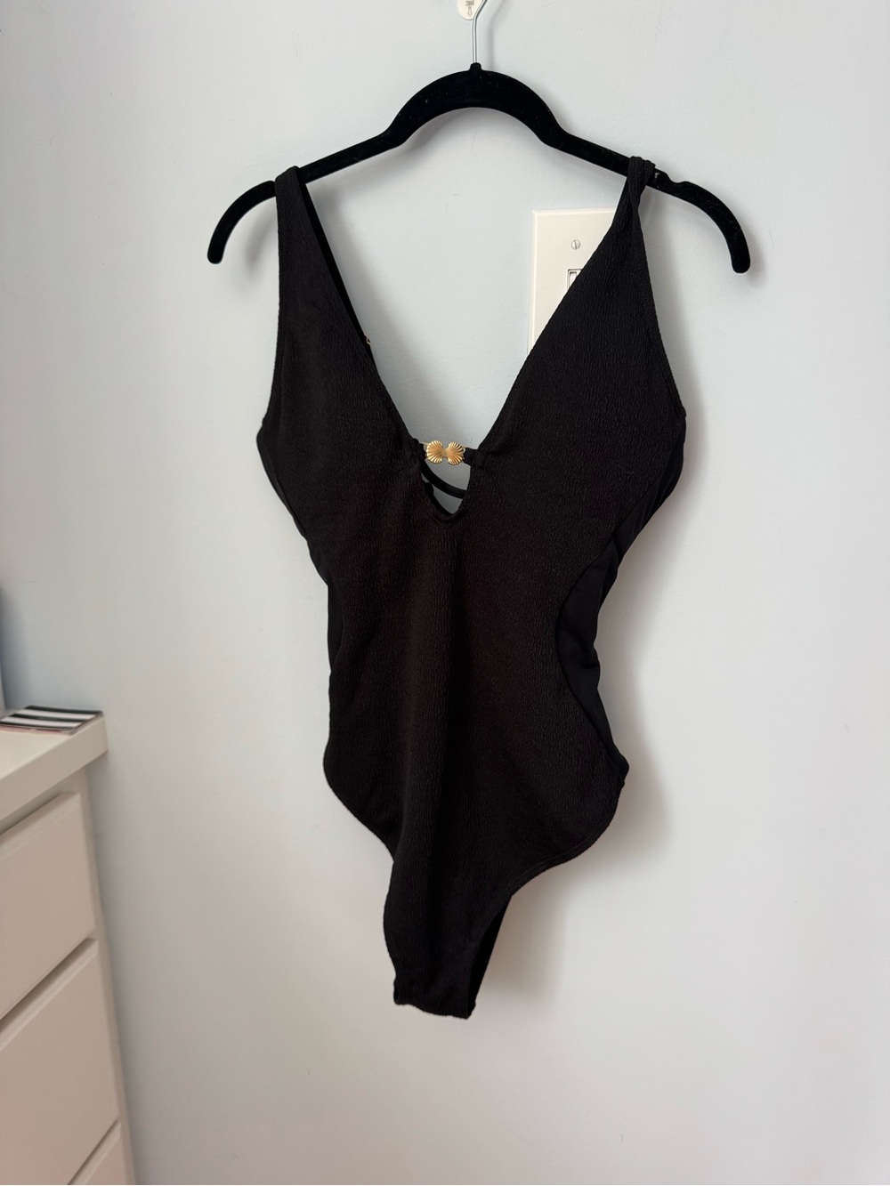 NWOT TA3 Mega Sculpting Plunge Keyhole Cheeky Cut One Piece Swimsuit - Picture 3 of 6